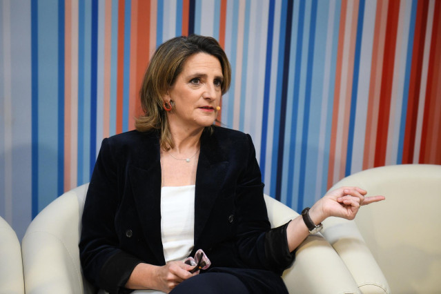 La vicepresidenta tercera y ministra para la Transición Ecológica y el Reto Demográfico, Teresa Ribera, a 22 de marzo de 2024, en Madrid (España).