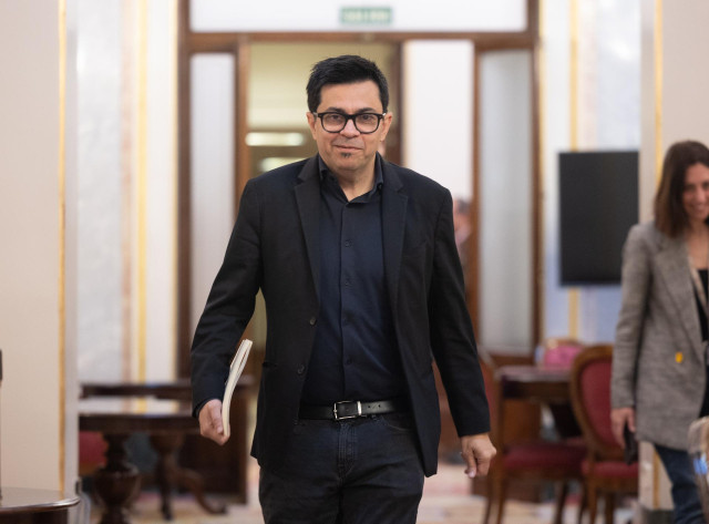 El secretario primero de la Mesa del Congreso, Gerardo Pisarello, a su llegada a una reunión de la Mesa del Congreso de los Diputados, a 19 de marzo de 2024, en Madrid (España).
