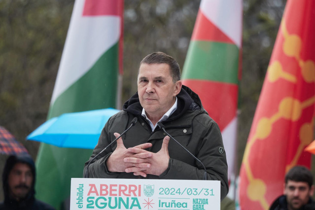 El coordinador general de la coalición, Arnaldo Otegi.