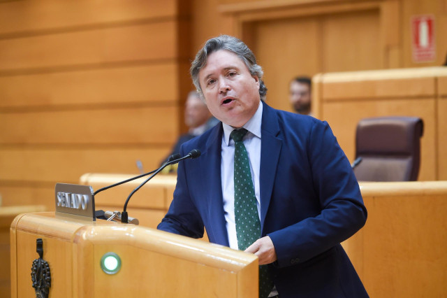 El senador del PP Luis Javier Santamaría, a 12 de marzo de 2024, en Madrid (España).