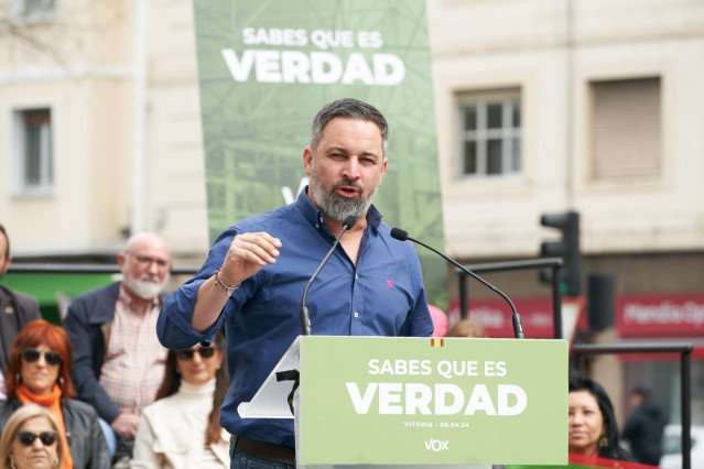 El presidente de VOX, Santiago Abascal