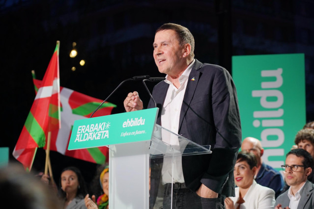 El coordinador general de la coalición, Arnaldo Otegi