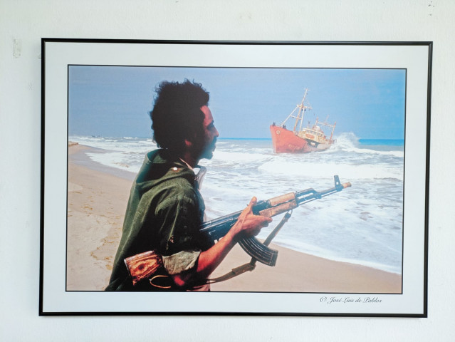 Imagen de la exposición 'Frente Polisario: la lucha de un pueblo'  en el Parlamento