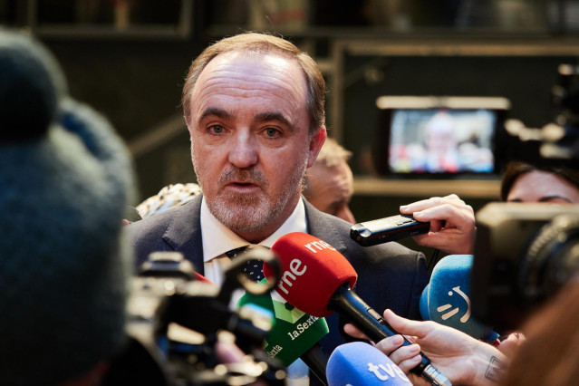 Archivo - El presidente de UPN, Javier Esparza.