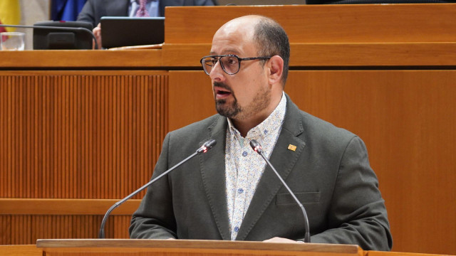 El portavoz del PAR en las Cortes de Aragón, Alberto Izquierdo.