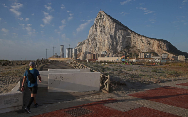 Archivo - Detalle del Peñón de Gibraltar
