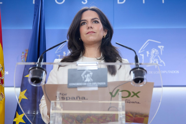 La portavoz de VOX en el Congreso, Pepa Millán, a 2 de abril de 2024, en Madrid (España).
