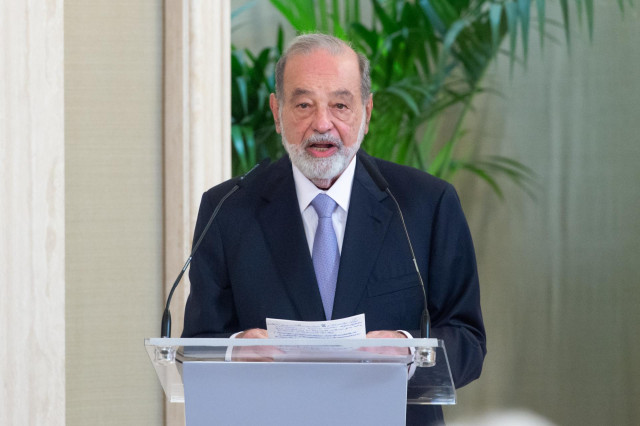 Archivo - El presidente del Grupo Carso, Carlos Slim