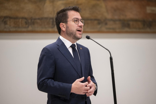 El presidente de la Generalitat, Pere Aragonès.