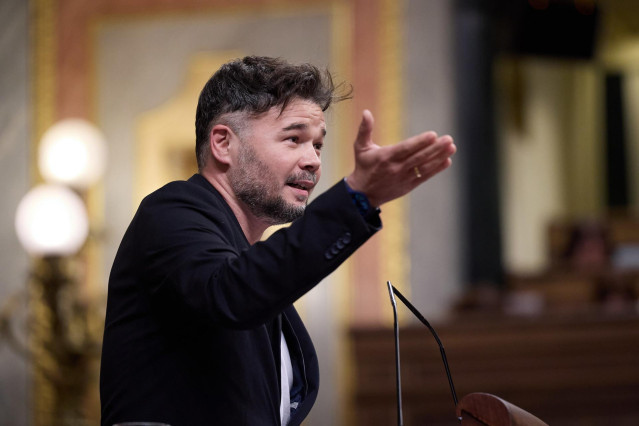 El portavoz de ERC en el Congreso, Gabriel Rufián.