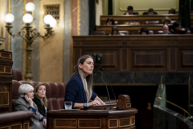 Archivo - La portavoz de Junts en el Congreso, Miriam Nogueras, en el Congreso de los Diputados, a 27 de febrero de 2024, en Madrid (España).