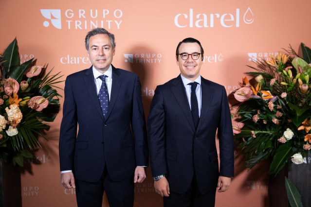 El consejero delegado de Clarel, José María Jiménez y el consejero delegado del Grupo Trinity, Iván Trujillo.