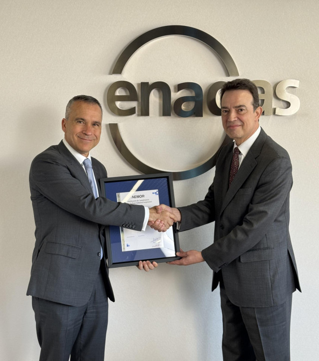 Enagás recibe el máximo reconocimiento de Aenor en matria de Buen Gobierno Corporativo