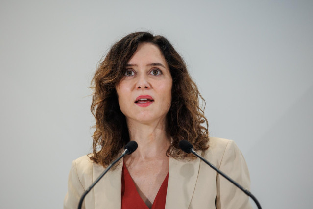 La presidenta de la Comunidad de Madrid, Isabel Díaz Ayuso. Archivo.