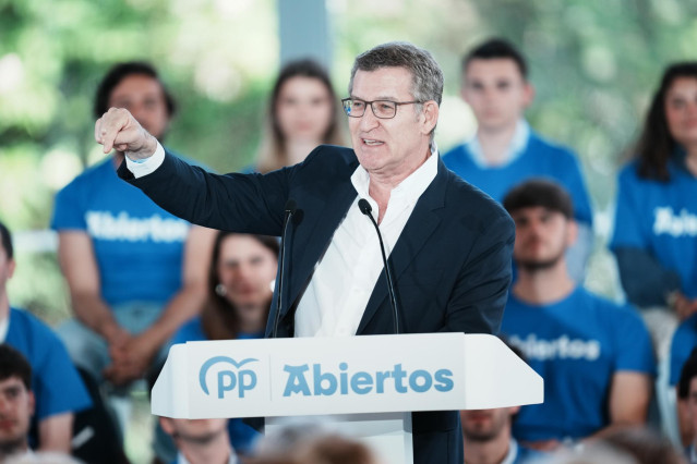 El líder del PP, Alberto Núñez Feijóo