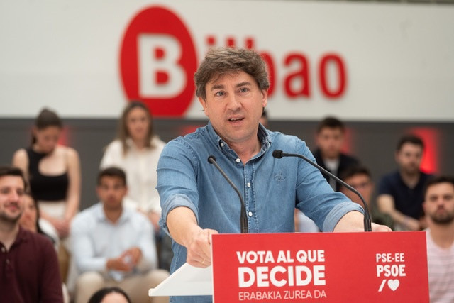 El candidato del PSE a lehendakari, Eneko Andueza