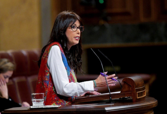 La secretaria general de Podemos Andalucía y diputada nacional, Martina Velarde, en una foto de archivo en el Congreso.