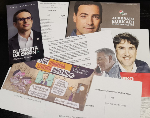 Cartas electorales para los comicios vascos del 21 de abril