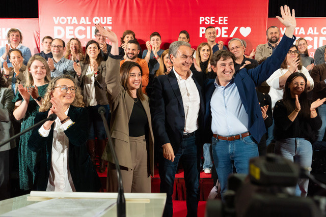 Mitin del PSE-EE con José Luis Rodríguez Zapatero