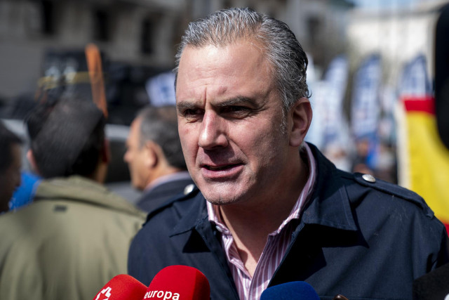 Archivo - El portavoz de Vox en la Asamblea de Madrid, Javier Ortega Smith