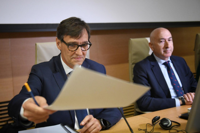 El exministro de Sanidad y líder del PSC, Salvador Illa.