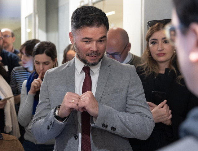 El portavoz de ERC en el Congreso, Gabriel Rufián.