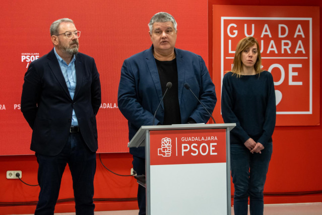 Rueda de prensa del alcalde de Matarrubia, Jacinto Lobo.