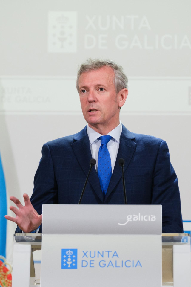 El presidente de la Xunta de Galicia, Alfonso Rueda, en una intervención.