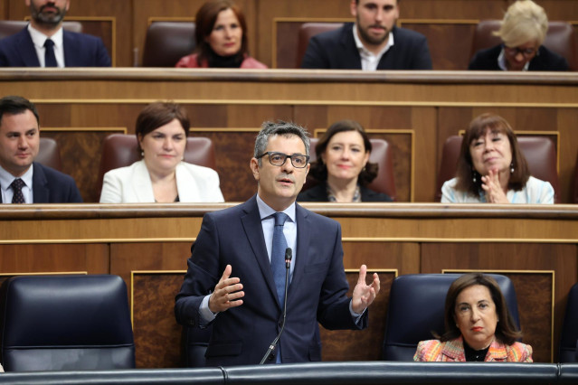 El ministro de la Presidencia, Justicia y Relaciones con las Cortes, Félix Bolaños.