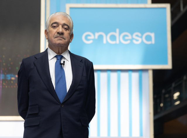 El consejero delegado de Endesa y vicepresidente de la Fundación Endesa, José Bogas, durante la Junta General de Accionistas de Endesa, en su sede social, a 23 de abril de 2024, en Madrid (España). Endesa ha propuesto elevar su número de consejeros a 14,