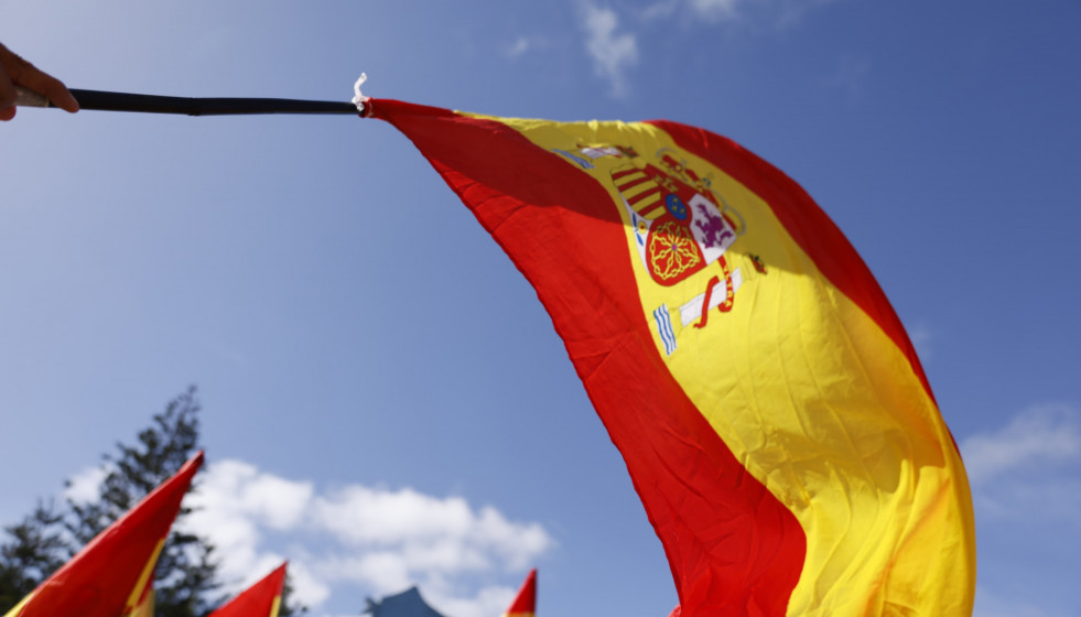 Archivo - Una bandera de España