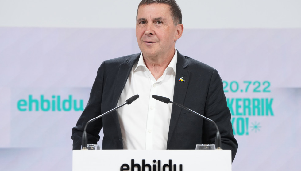 El coordinador general de la coalición de EH Bildu, Arnaldo Otegi