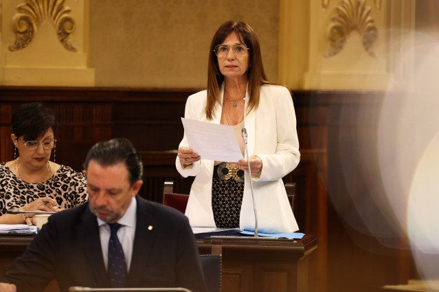 La portavoz del grupo parlamentario VOX, Manuela Cañadas.