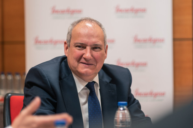 El ministro de Industria y Turismo, Jordi Hereu, visita las instalaciones de la empresa de productos cárnicos Incarlopsa, a 12 de abril de 2024