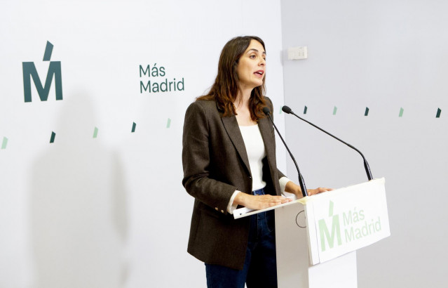 Archivo - La portavoz de Más Madrid en el Ayuntamiento, Rita Maestre, en rueda de prensa