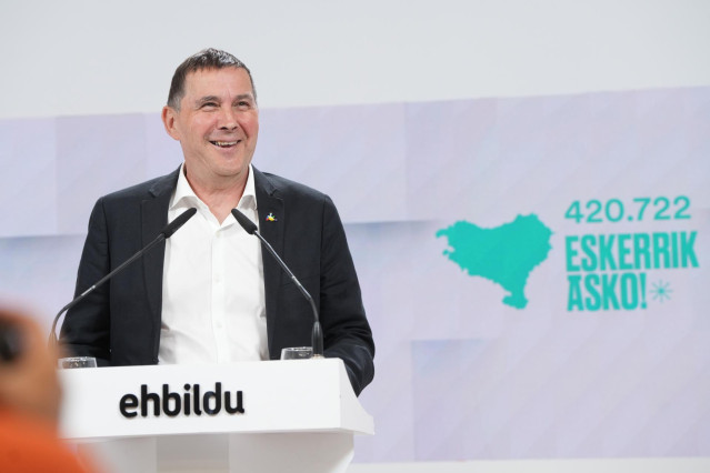 El coordinador general de la coalición, Arnaldo Otegi