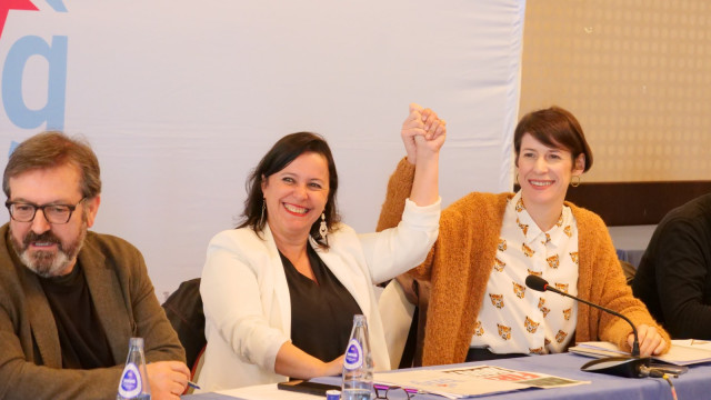 La líder del BNG, Ana Pontón, y la eurodiputada y candidata a las europeas, Ana Miranda