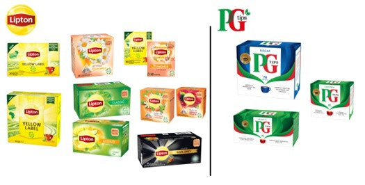 Productos de Lipton y PGTips