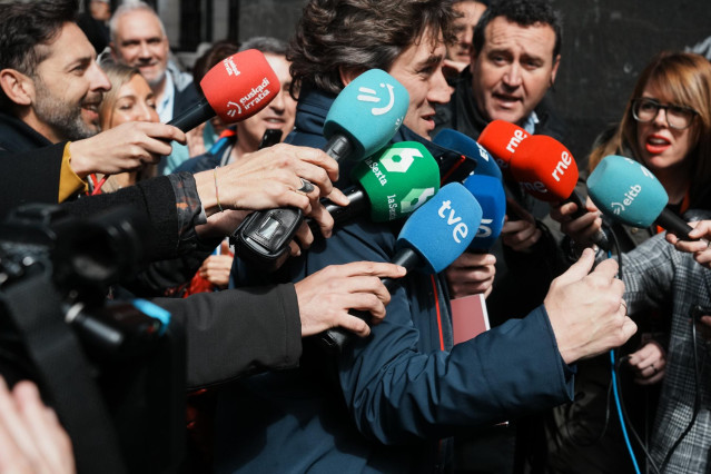 El secretario general del PSE-EE y candidato del partido a lehendakari, Eneko Andueza