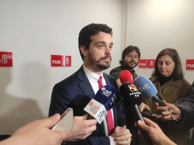 El secretario de Organización del PSOE Aragón, Darío Villagrasa.