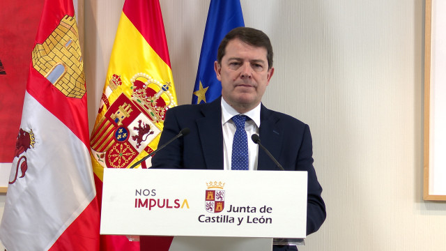 El presidente de la Junta de Castilla y León, Alfonso Fernández Mañueco