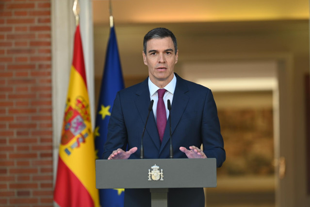 El presidente del Gobierno, Pedro Sánchez