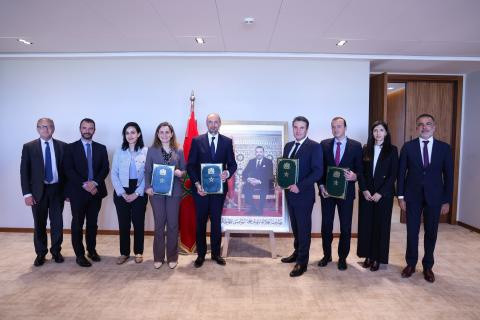 Archivo - Firma del memorando de entendimiento entre Inetum y Marruecos