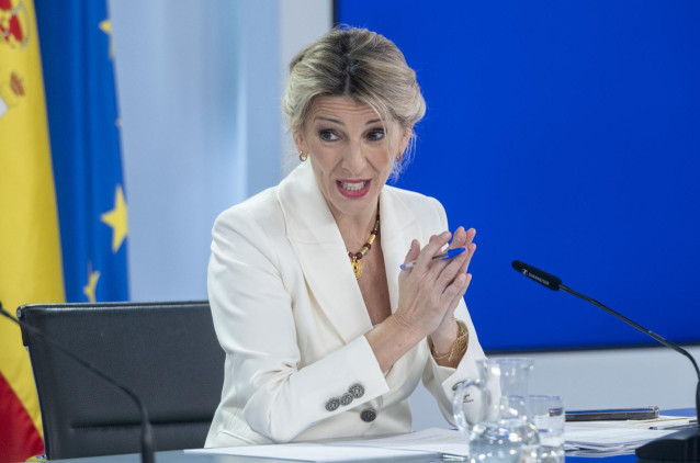 Archivo - La vicepresidenta segunda y ministra de Trabajo, Yolanda Díaz