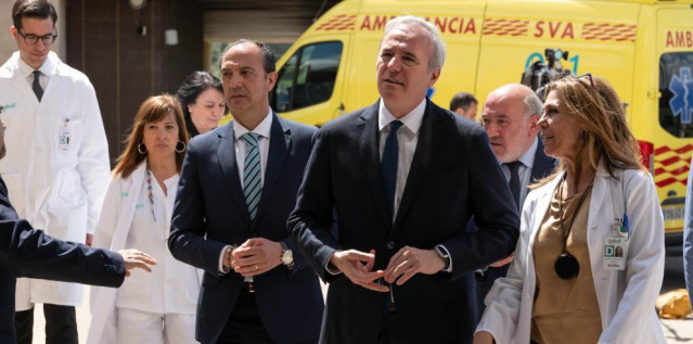 El presidente de Aragón y el consejero de Sanidad han visitado las Urgencias del Hospital Ernest Lluch de Calatayud