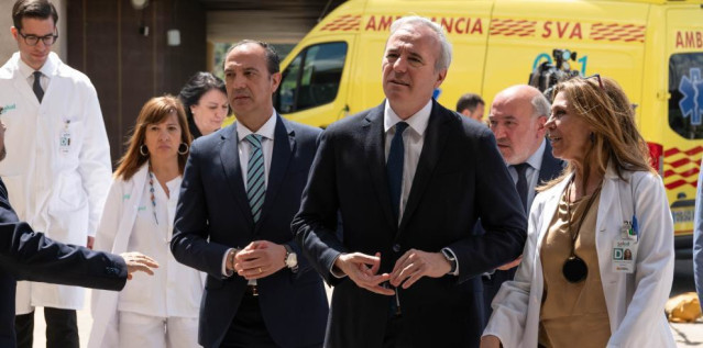 El presidente de Aragón y el consejero de Sanidad han visitado las Urgencias del Hospital Ernest Lluch de Calatayud