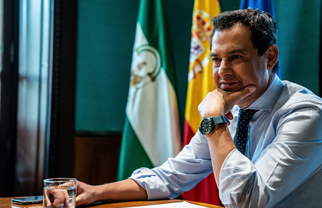 Archivo - El presidente de la Junta de Andalucía, Juanma Moreno.
