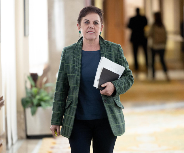 Archivo - La portavoz de EH Bildu, Mertxe Aizpurua