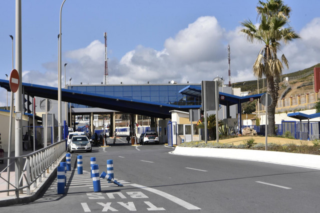 Archivo - Inmediaciones de la frontera del Tarajal antes de la tercera prueba piloto de la futura aduana comercial entre España y Marruecos, a 25 de mayo de 2023
