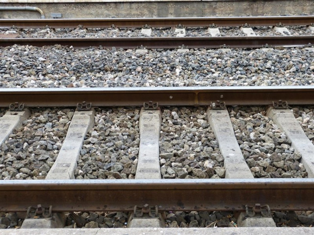 Archivo - Vías de tren, Corredor Mediterráneo
